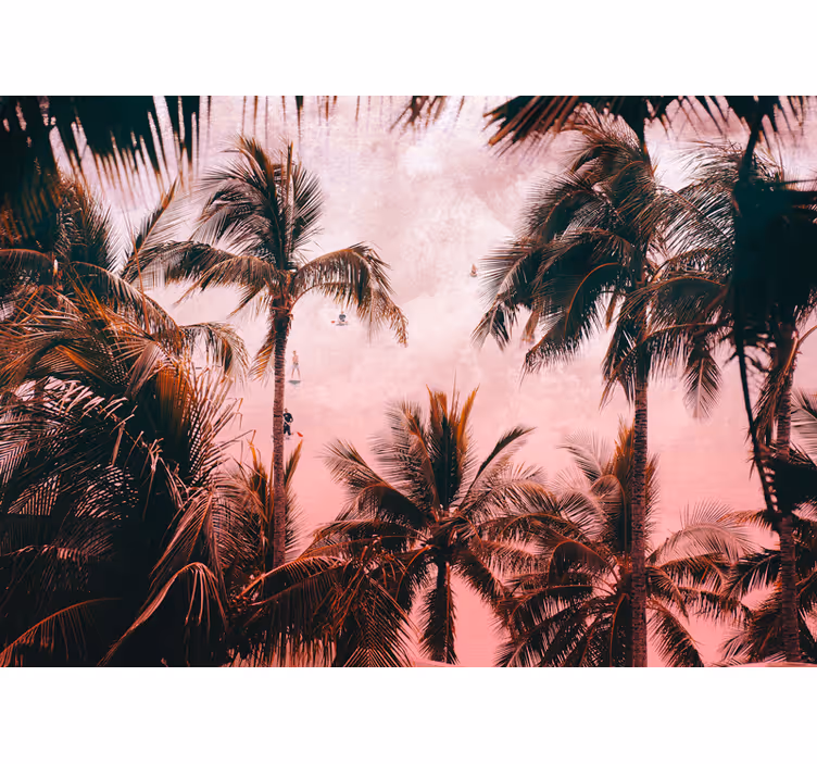 Fotomurali natura oasi di palme tropicali - TenStickers
