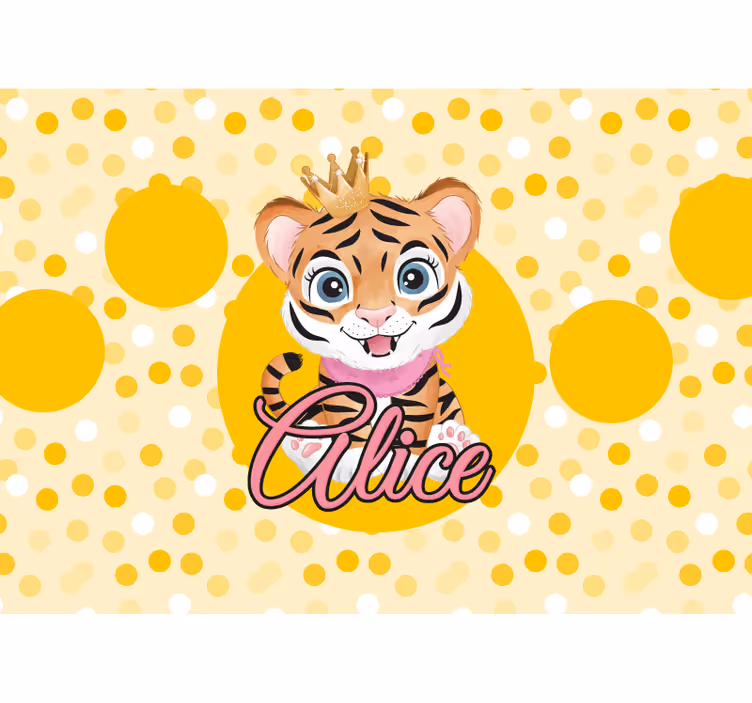 Fotomurale animali personaggio tigre carino - TenStickers