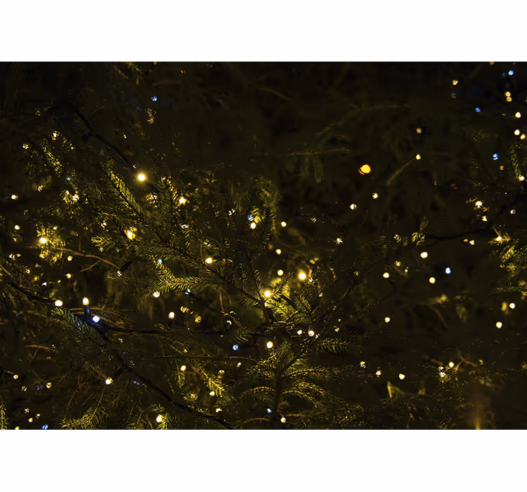 Fotomurale di natale luci festive per albero - TenStickers