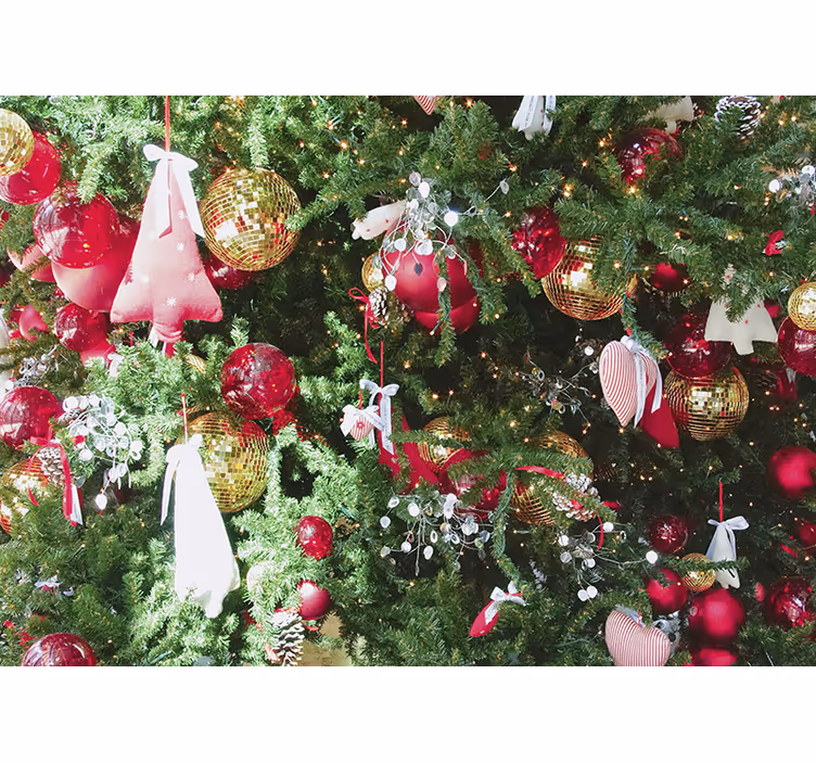 Fotomurale di natale ornamenti festivi - TenStickers