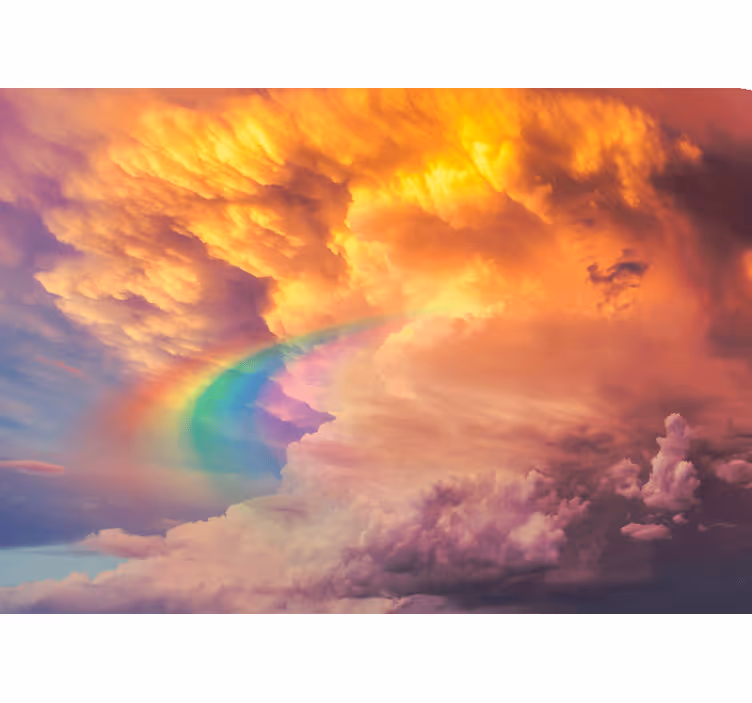 Fotomurale cielo paesaggio nuvoloso maestoso - TenStickers