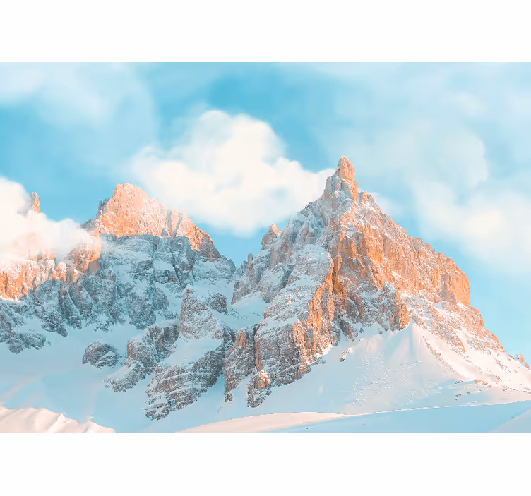 Fotomurale montagna vette gelate regalìe - TenStickers