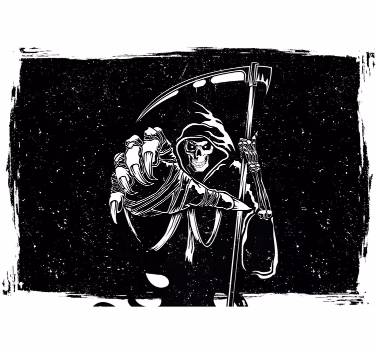 Fotomurale di halloween illustrazione del mietitore - TenStickers