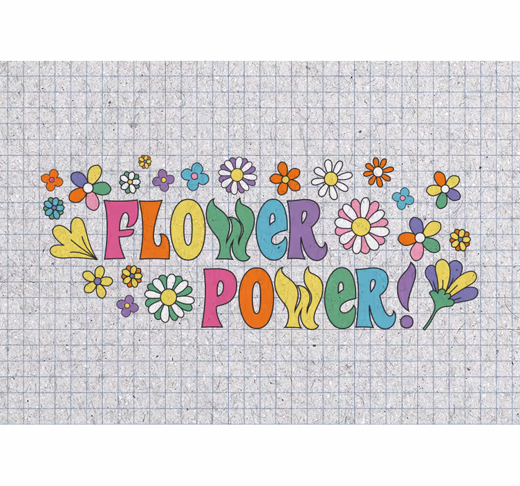 Fotomurale fiori design potere dei fiori - TenStickers