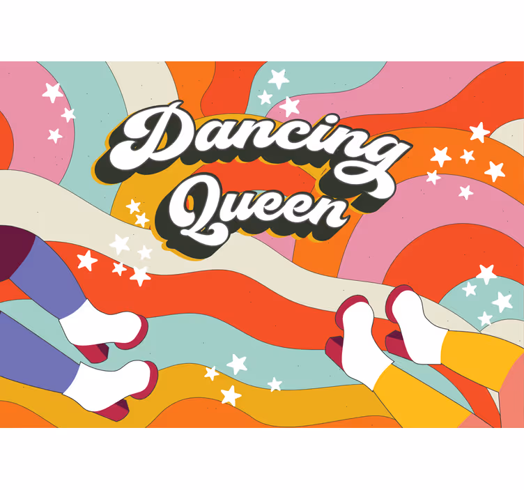 Fotomurale musicale vibrazioni da dancing queen - TenStickers