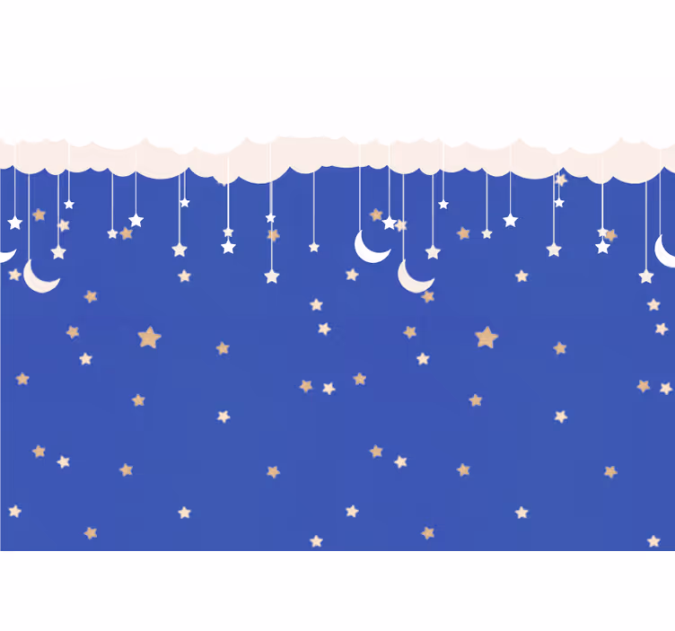 Fotomurale cameretta avventura nel cielo notturno - TenStickers