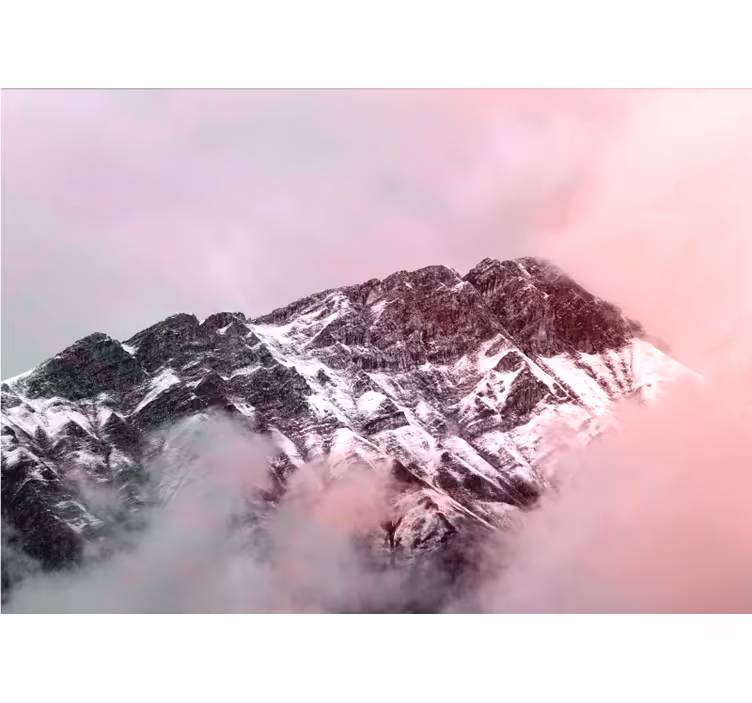 Fotomurale montagna picco innevato - TenStickers