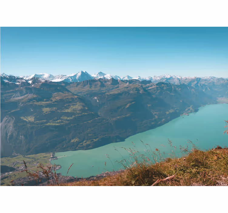 Fotomurale paesaggi vista lago alpino - TenStickers