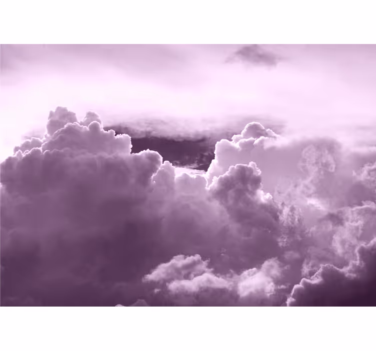 Fotomurale cielo formazione nuvolosa viola - TenStickers