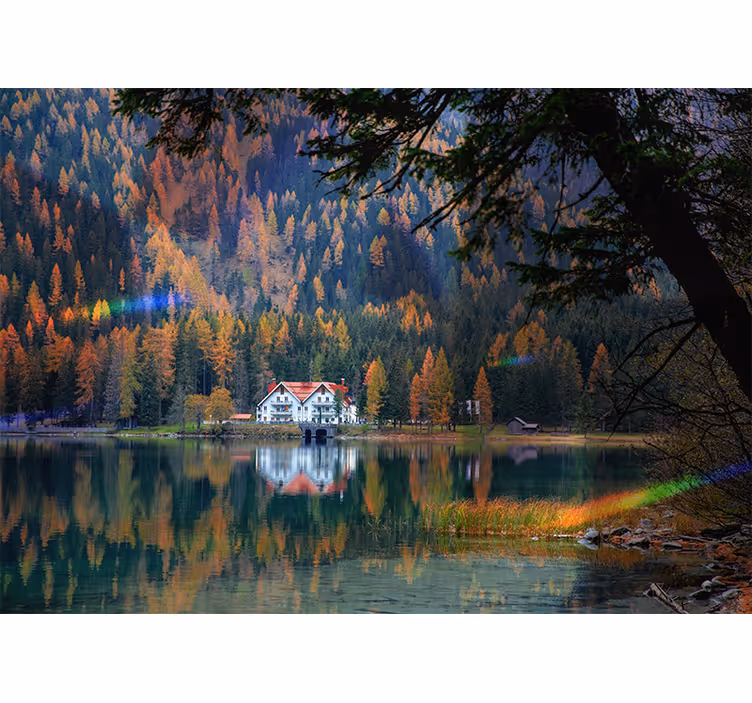 Fotomurale paesaggi eco di montagna serene - TenStickers