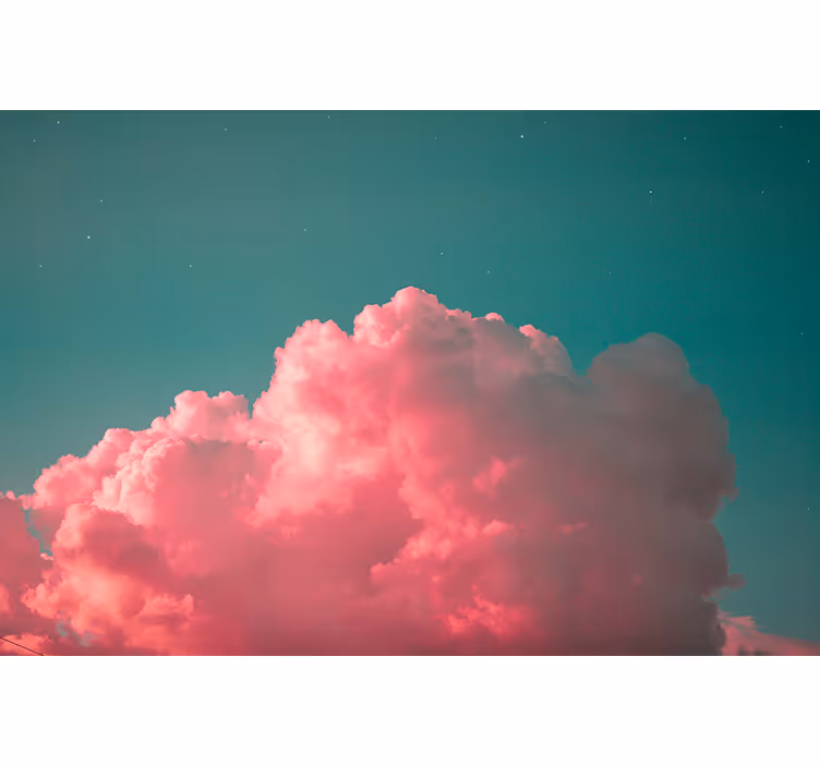 Fotomurale cielo nuvole rosa sognanti - TenStickers