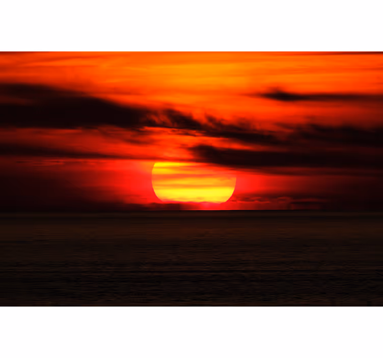Fotomurale cielo vista tramonto vibrante - TenStickers