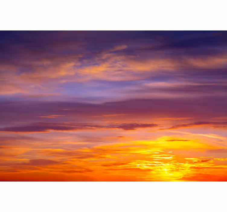 Fotomurale cielo vista di un tramonto maestoso - TenStickers
