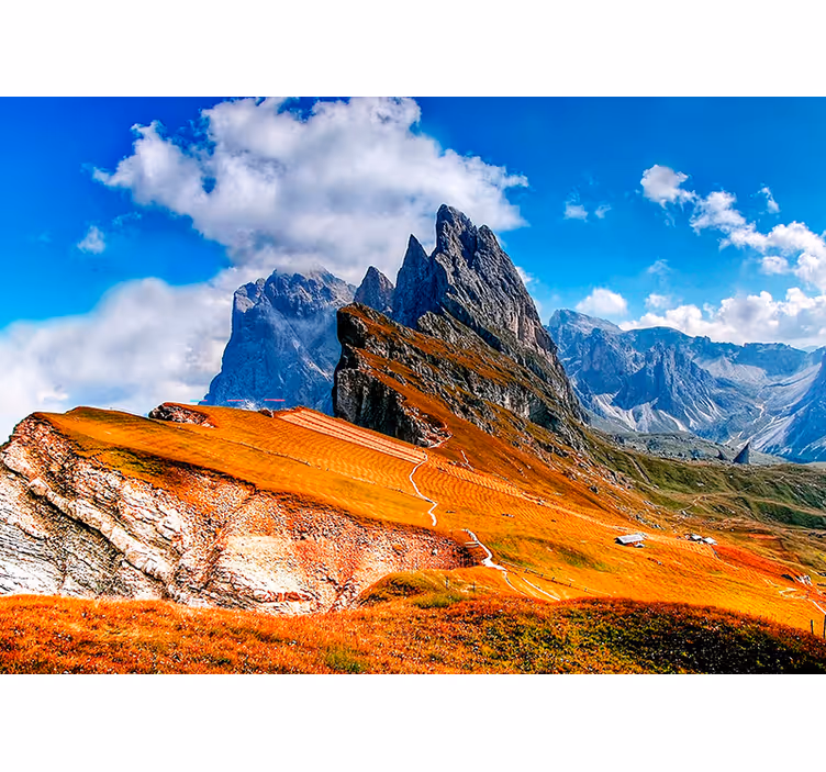 Fotomurale paesaggi panorama delle vette montane - TenStickers