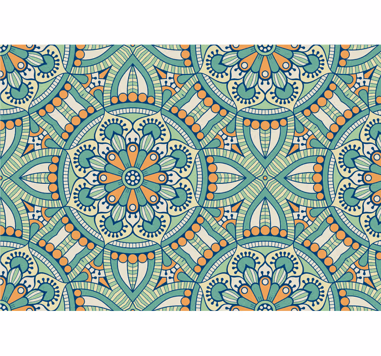 Fotomurali textures motivo floreale intricato - TenStickers