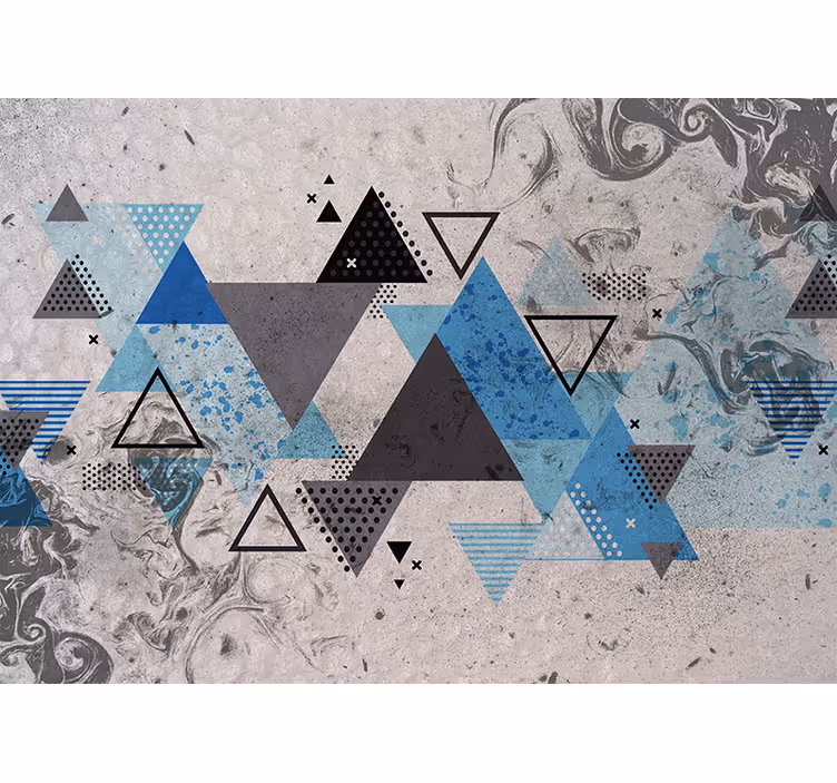 Fotomurale astratto composizione geometrica - TenStickers