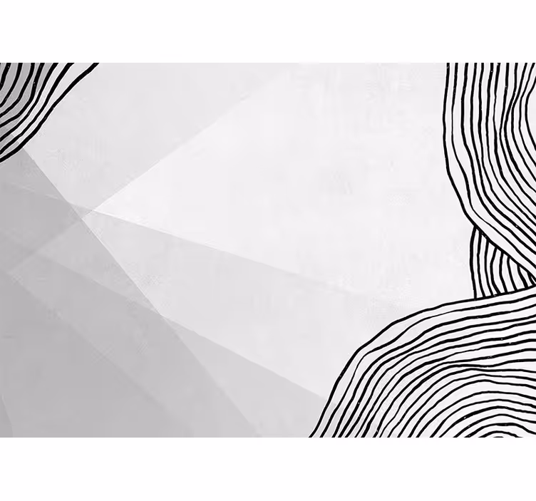 Fotomurale astratto arte lineare geometrica - TenStickers