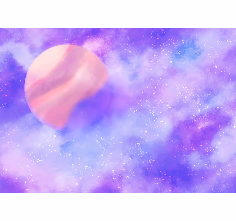 Fotomurale spaziale sfera planetaria cosmica - TenStickers