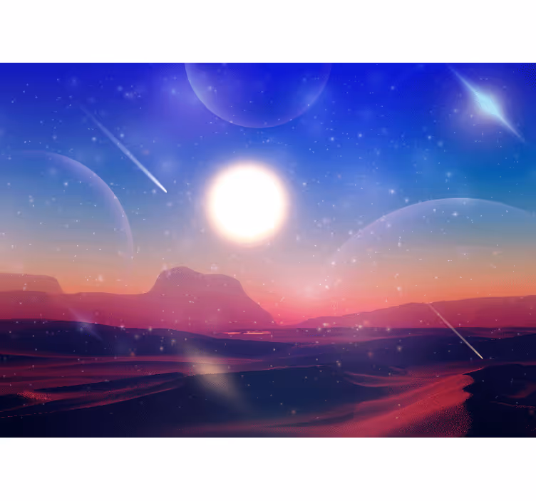 Fotomurale spaziale mondo dei sogni celestiali - TenStickers