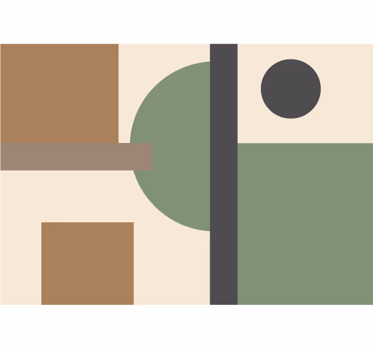 Fotomurale astratto organizzazione geometrica - TenStickers