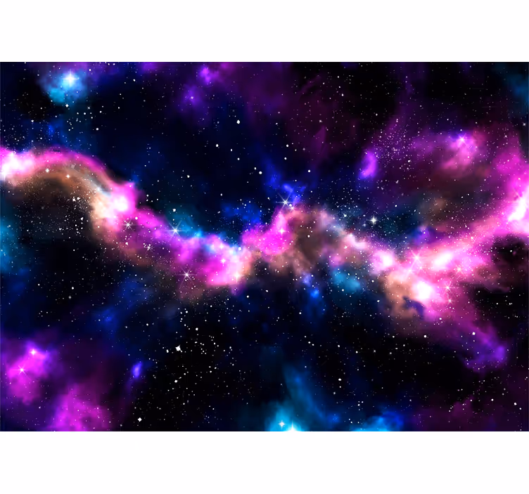 Fotomurale spaziale paesaggio di nebulosa cosmica - TenStickers