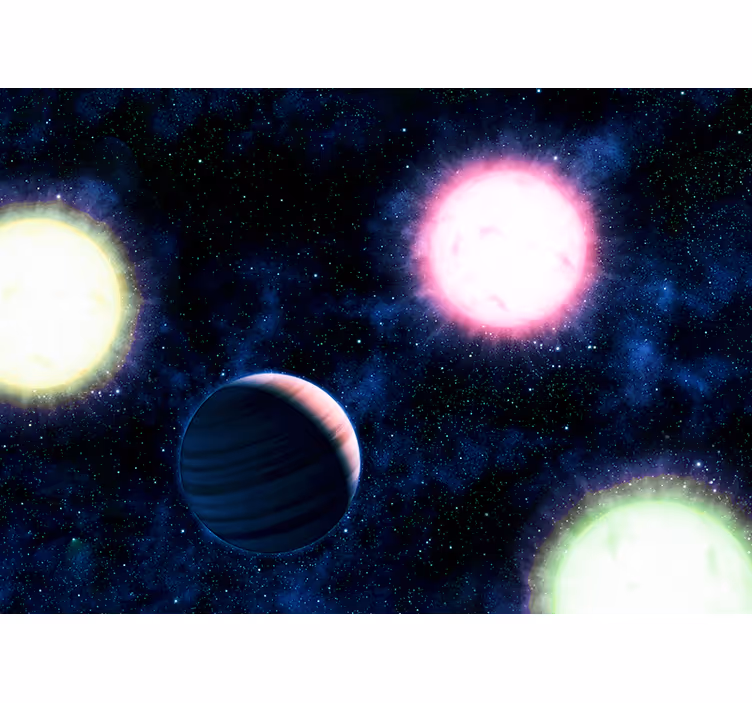 Fotomurale spaziale paesaggio planetario celeste - TenStickers
