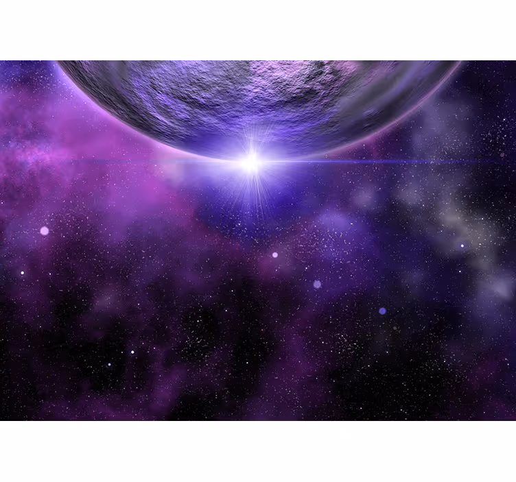 Fotomurale spaziale scena di viaggio galattico - TenStickers