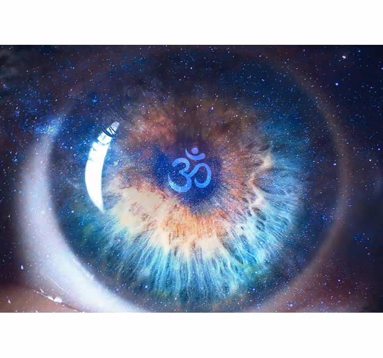 Fotomurale zen simbolo dell'occhio cosmico - TenStickers