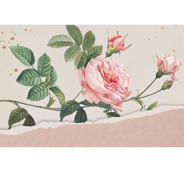 Fotomurale fiori bouquet di rose rosa - TenStickers