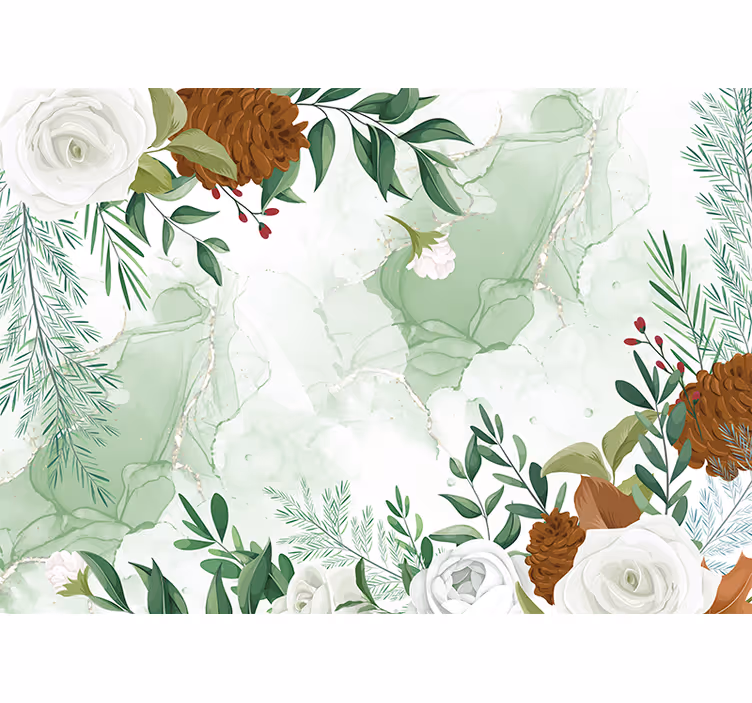 Fotomurale fiori composizione floreale elegante - TenStickers