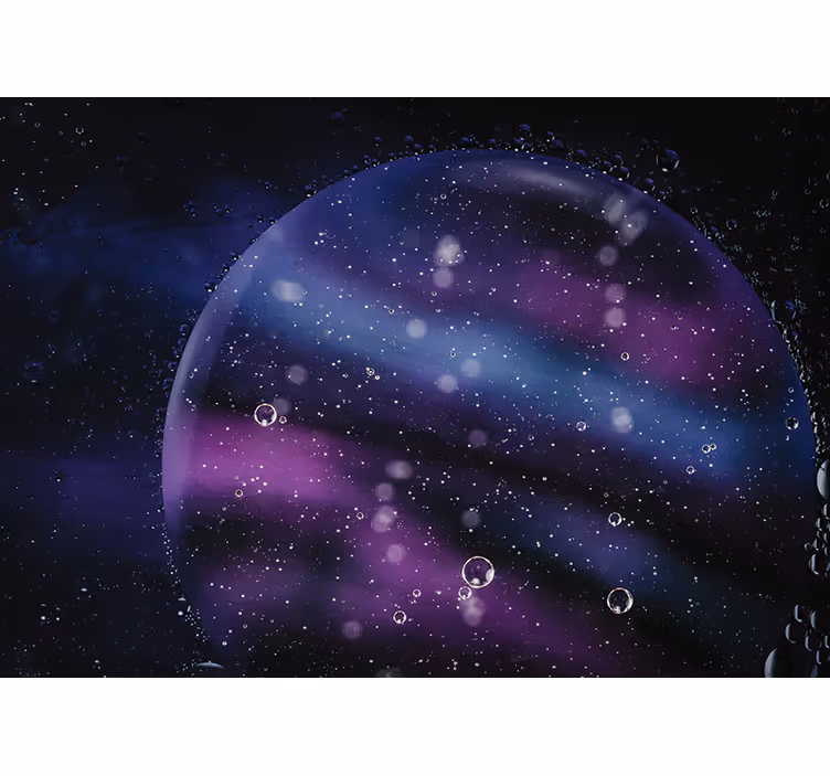 Fotomurale astratto effetto bolle cosmico - TenStickers