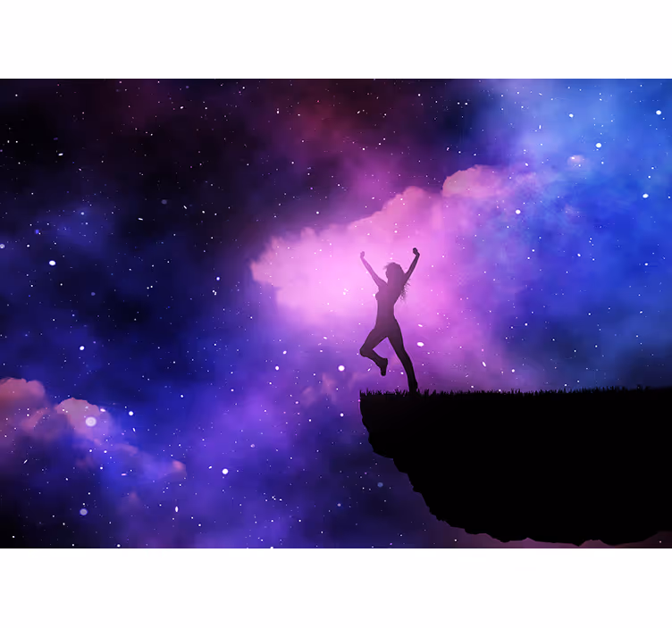 Fotomurale spaziale danzando nel cosmo - TenStickers