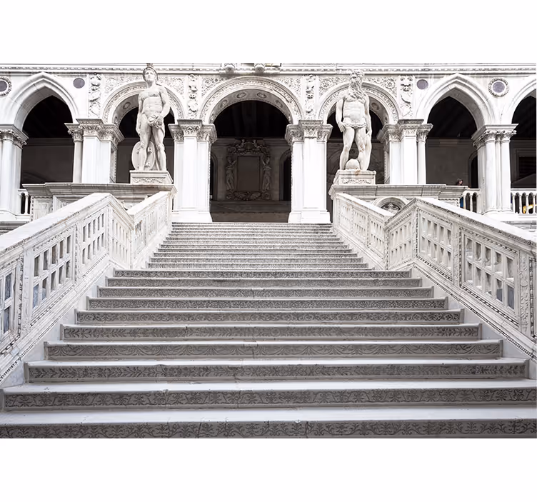 Fotomurale classico scale di pietra maestose - TenStickers