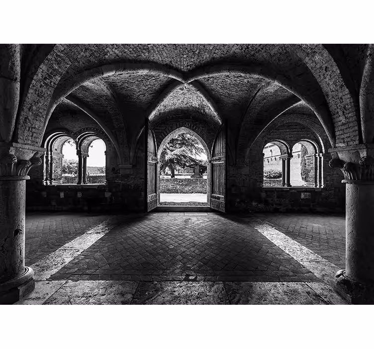 Fotomurale città vista del arco storico - TenStickers