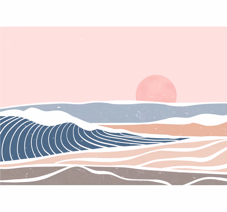 Fotomurali natura paesaggio costiero sereno - TenStickers