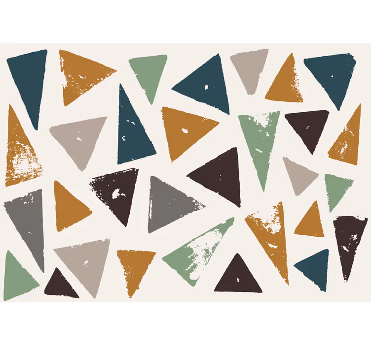 Fotomurale astratto composizione di forme geometriche - TenStickers