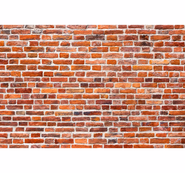 Fotomurale mattoni motivo in mattoni rustici - TenStickers