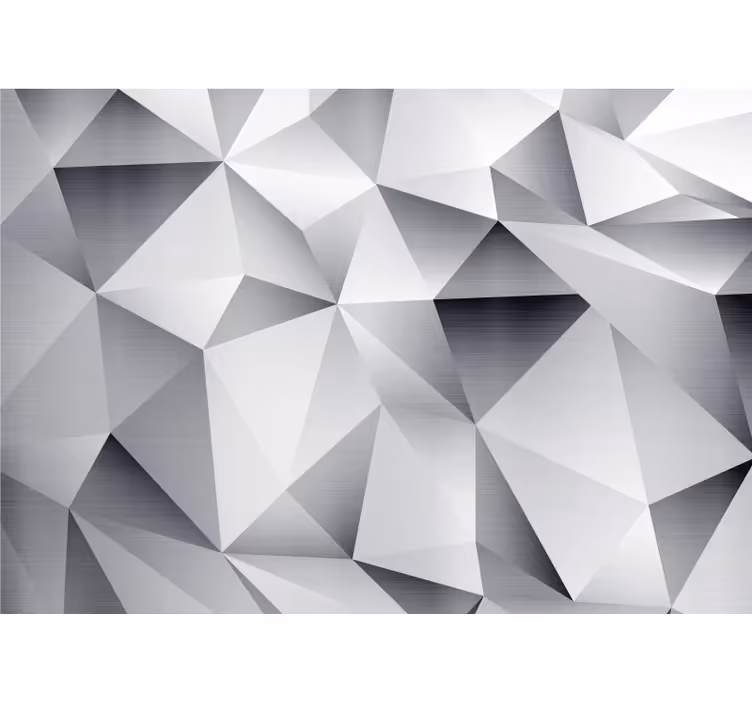 Fotomurale 3d facce geometriche a motivo - TenStickers