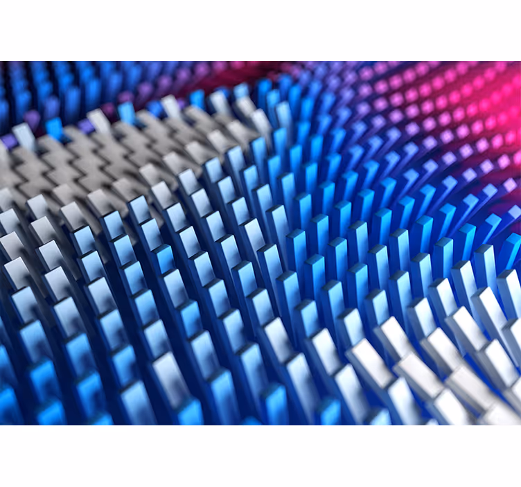 Fotomurale astratto onde geometriche testurizzate - TenStickers