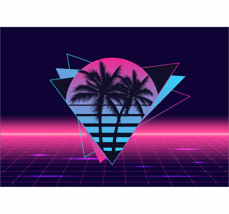 Fotomurali frasi geometria retro palmare - TenStickers