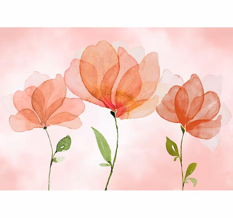 Fotomurale fiori fioriture eleganti - TenStickers