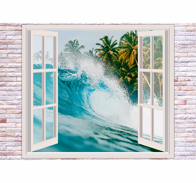 Fotomurale mare vista onde oceaniche - TenStickers