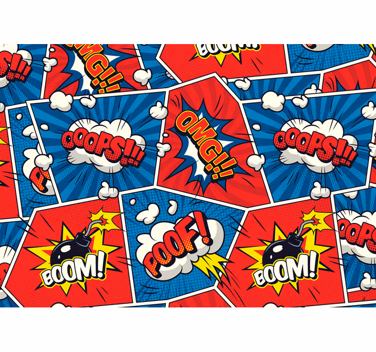 Fotomurale arte urbana fumetti dialogo - TenStickers