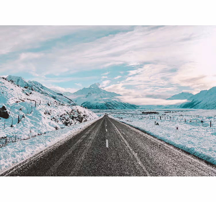 Fotomurale paesaggi sentiero di montagna glaciale - TenStickers