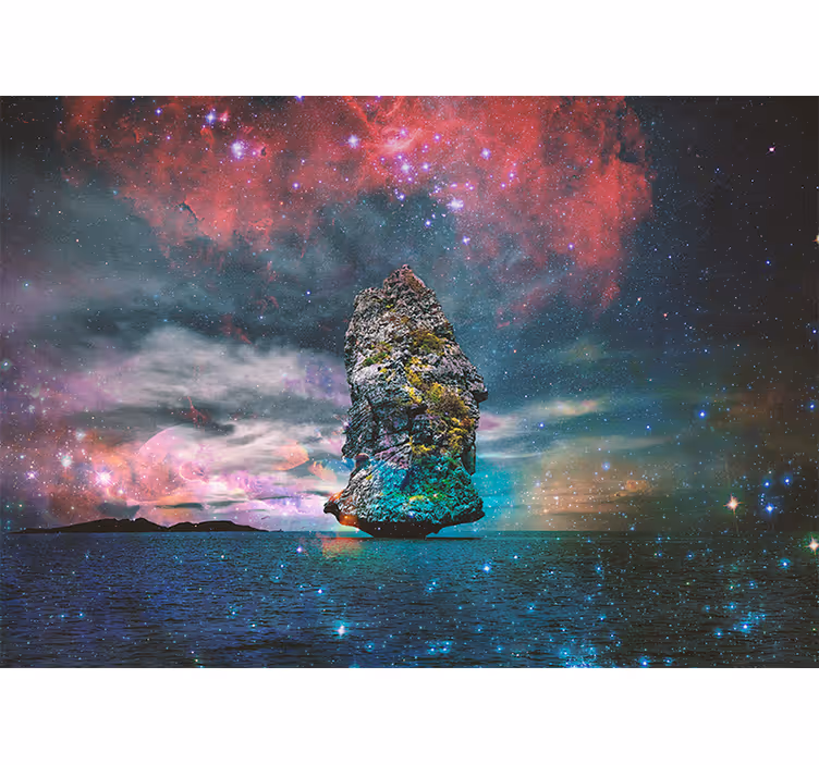 Fotomurale spaziale formazione rocciosa celestiale - TenStickers