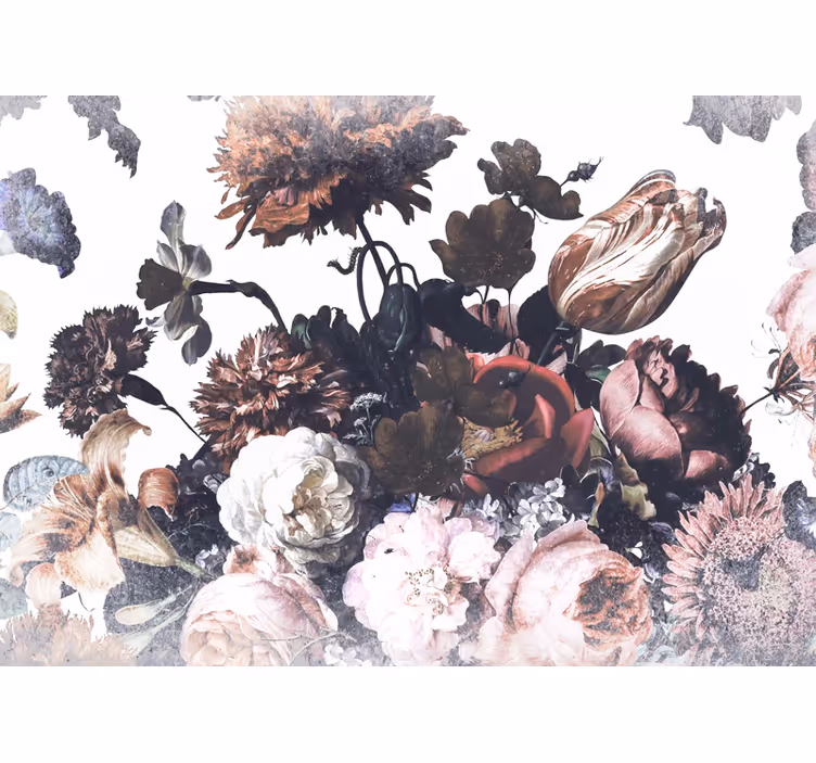 Fotomurale fiori design di composizione floreale - TenStickers