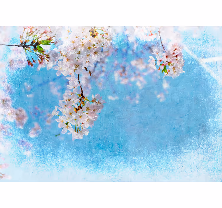 Fotomurale fiori serenità dei ciliegi - TenStickers