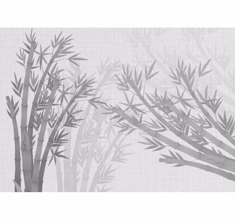 Fotomurali bambù silhouette di bambù eleganti - TenStickers