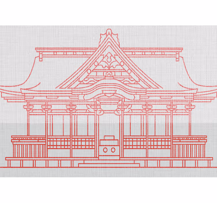 Fotomurale città architettura giapponese tradizionale - TenStickers