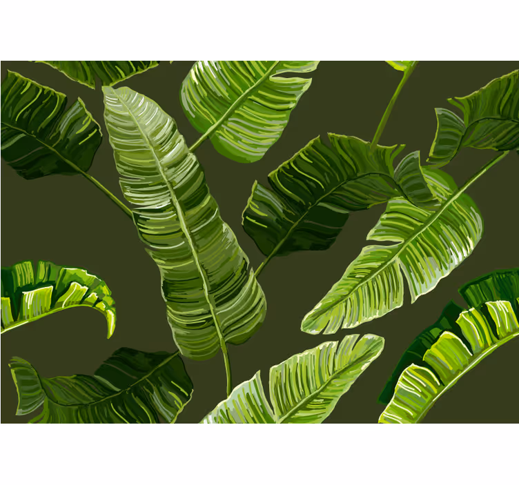 Fotomurali natura foliame verde lussureggiante - TenStickers